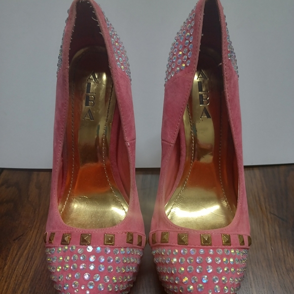 Womens Rhinestone Chrystal heels - Picture 6 of 6